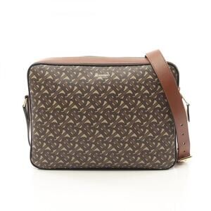 BURBERRY Brown Monogram Leather Shoulder Bag